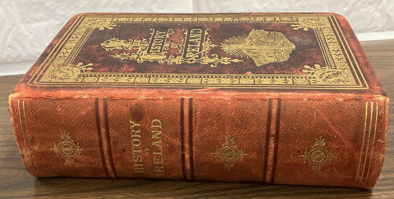 The History Of Ireland by Martin Haverty – 1885 – Embossed Leather