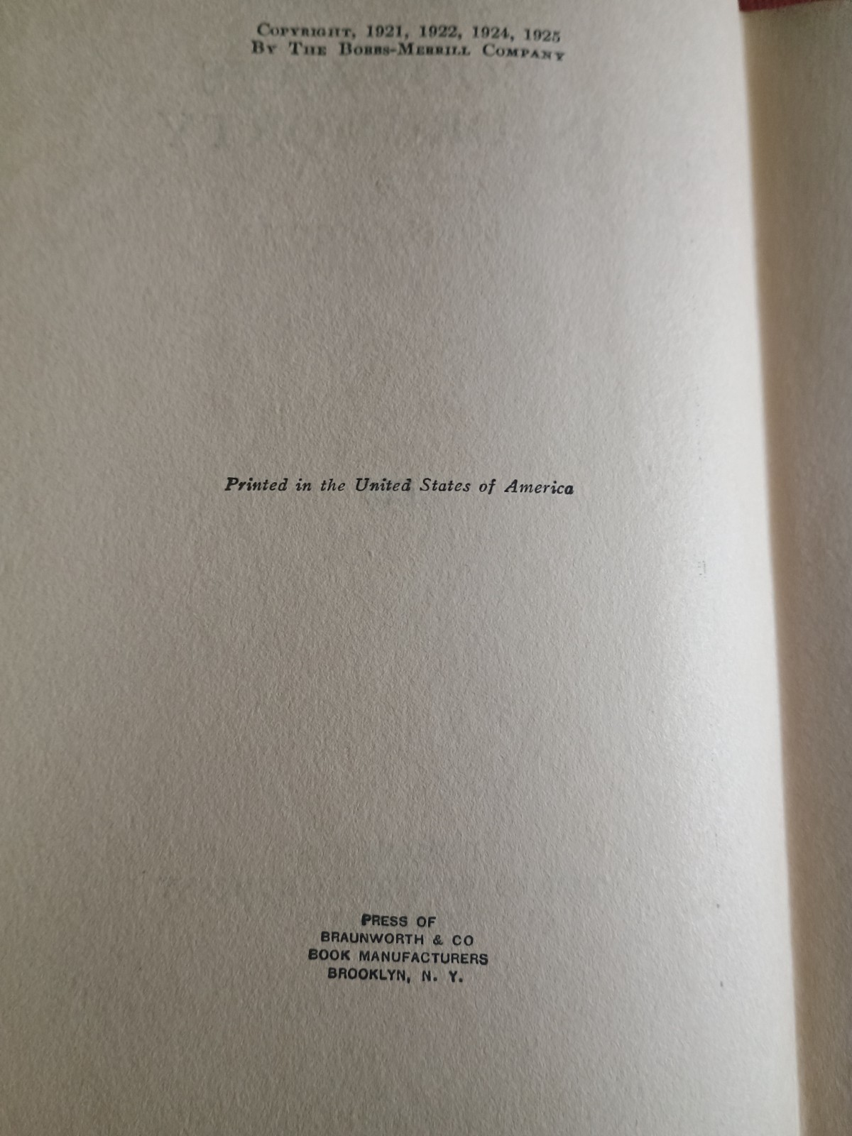 Doorways in Drumorty Lorna Moon 1925 Bobbs-Merrell Hardback Edition with DJ