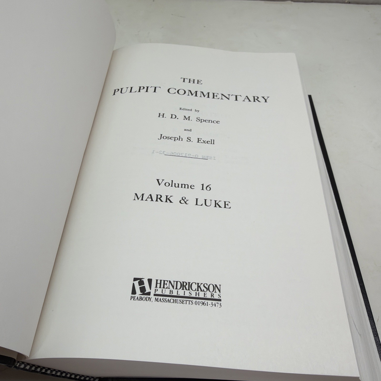THE PULPIT COMMENTARY Volume 16. Mark, Luke.