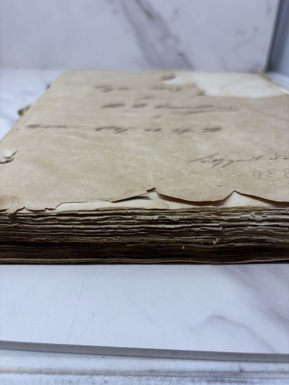 Antique Captain’s Log 1867-1870 Hand Possibly Scandinavian? Enevoldsen