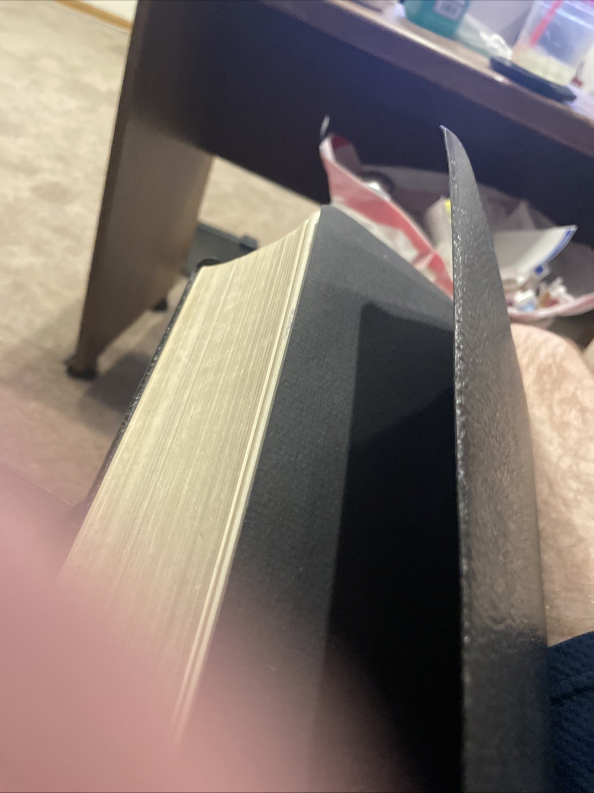 The Jerusalem Bible 1966 Doubleday Alexander Jones Black Softcover Faux Leather
