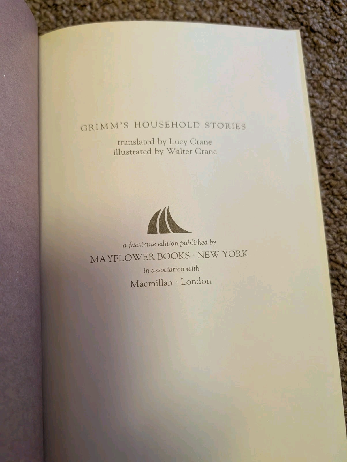 Household Stories of the Bros. Grimm VTG HC DJ 1882/1979 Facsimile Fairy Tales