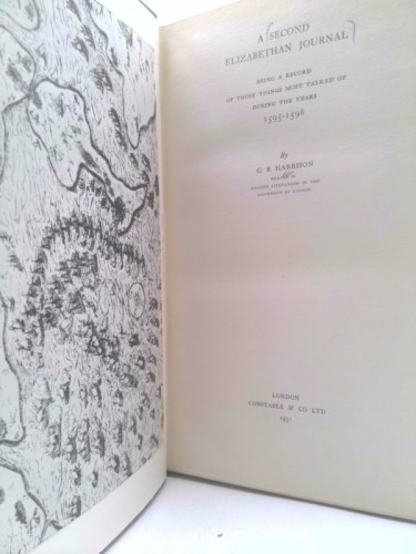 A Second Elizabethan Journal (1595-1598) by G. B. Harrison