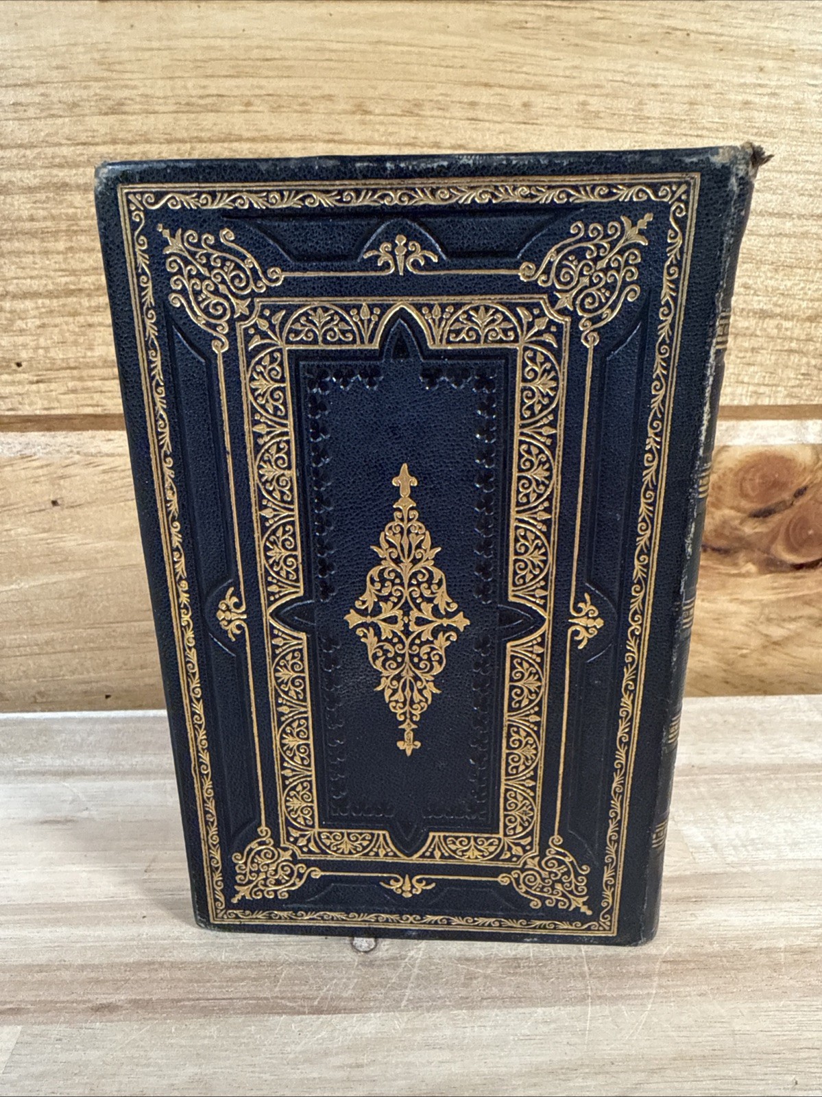 c1860 JOHN WESLEY HYMN BOOK fine binding LEATHER antique METHODIST hymns