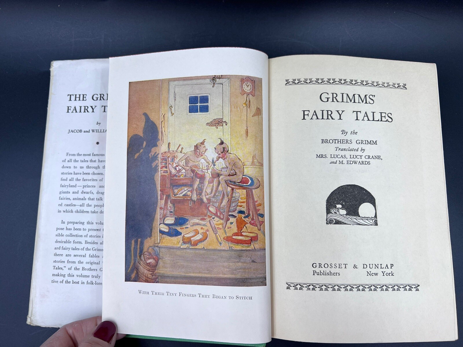ANTIQUE 1ST. Edition GRIMM’S FAIRY TALES Hardcover with Dust Cover