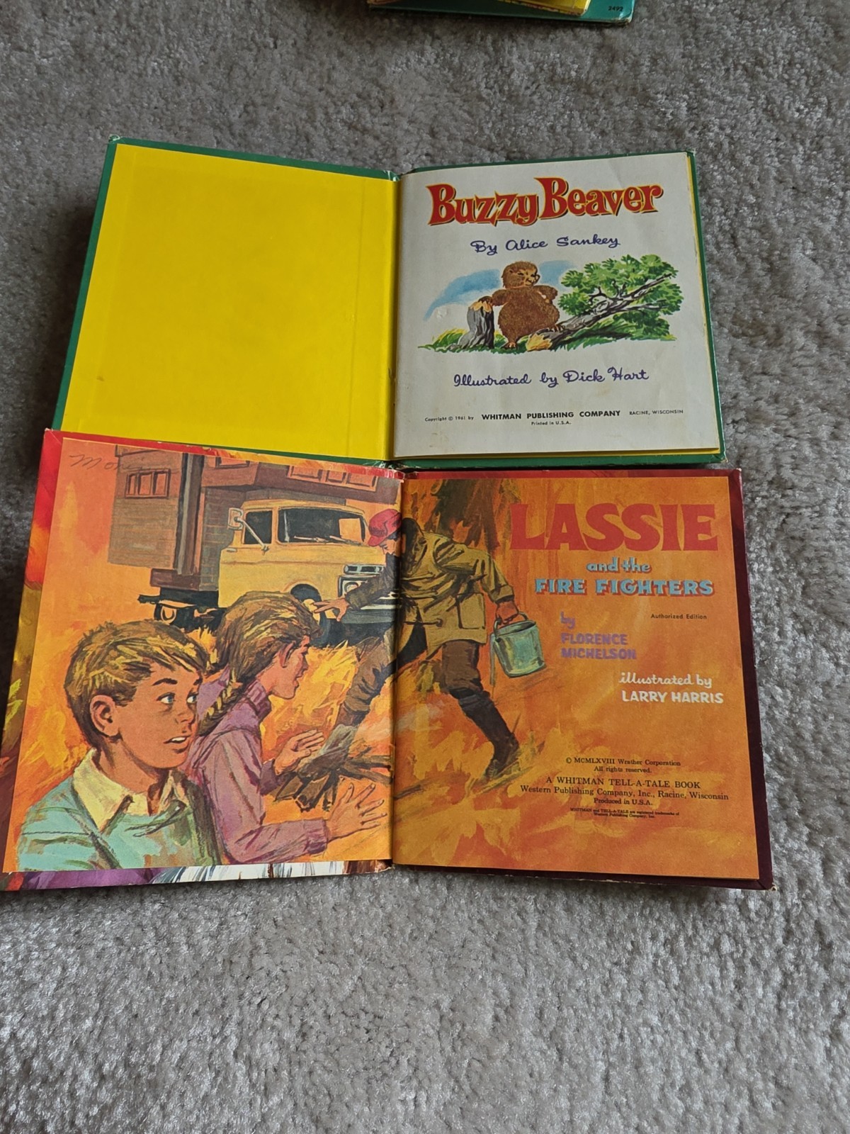 Vintage Lot Of 13 Tell A Tale Books, 50s Thru 70s Whitman