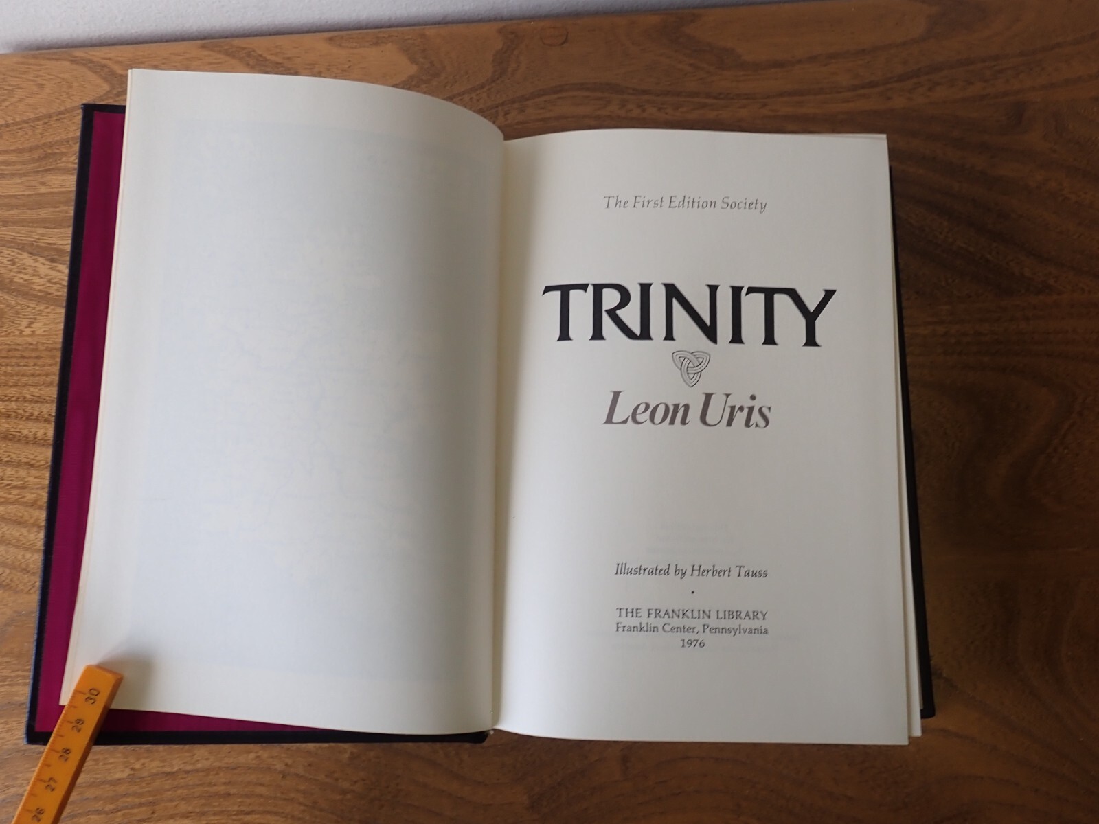 Leon Uris Trinity Franklin Library 1976