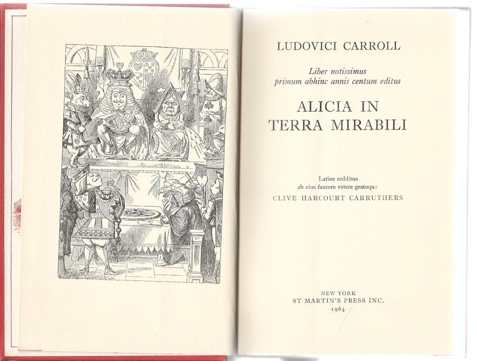 ALICIA IN TERRA MIRABILI / LUDOVICI CARROLL ALICE IN WONDERLAND WRITTEN IN LATIN