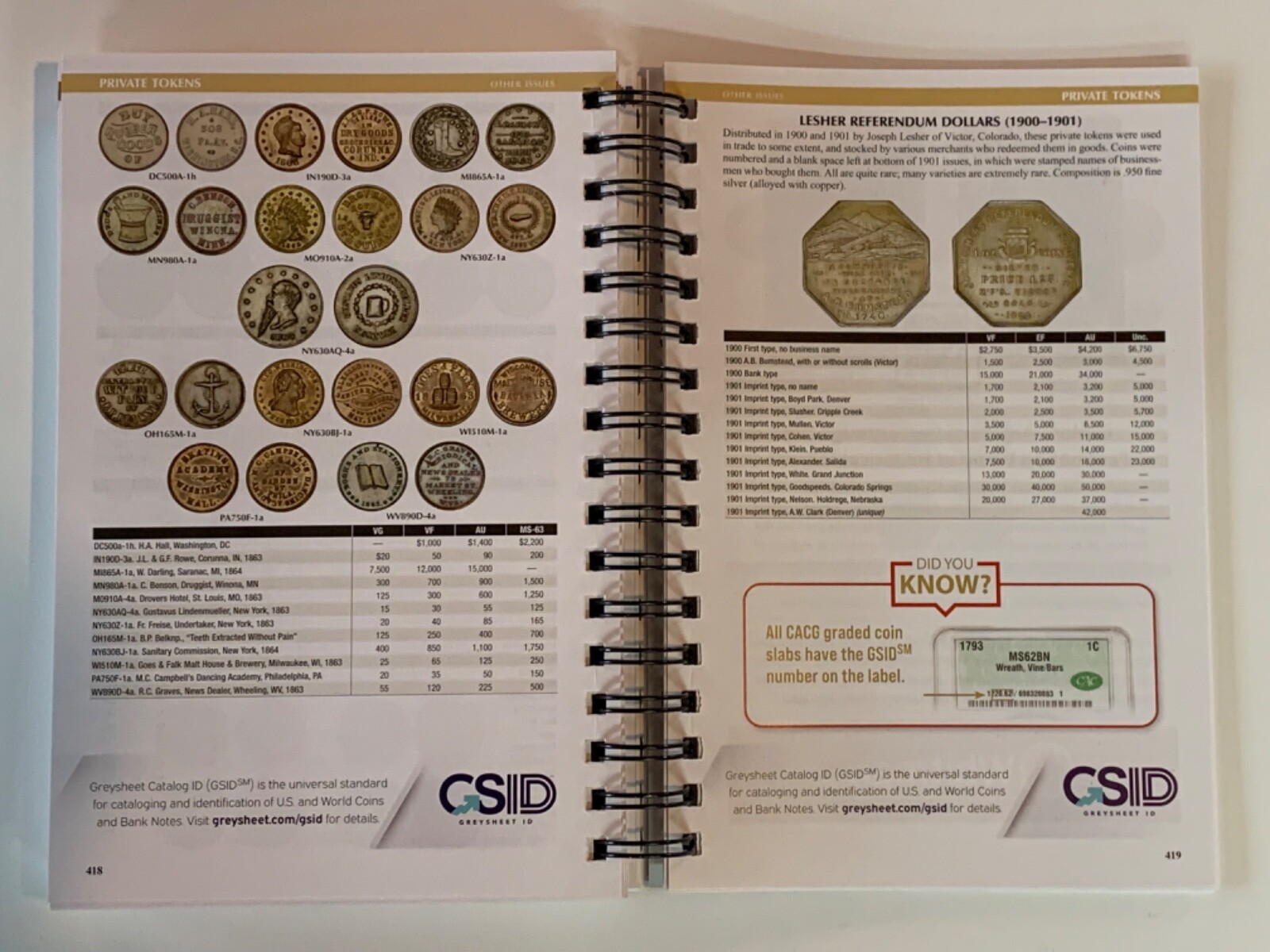 2025 Red Book Price Guide to U.S. Coins Spiral Bound, 78th Edition, Yeoman