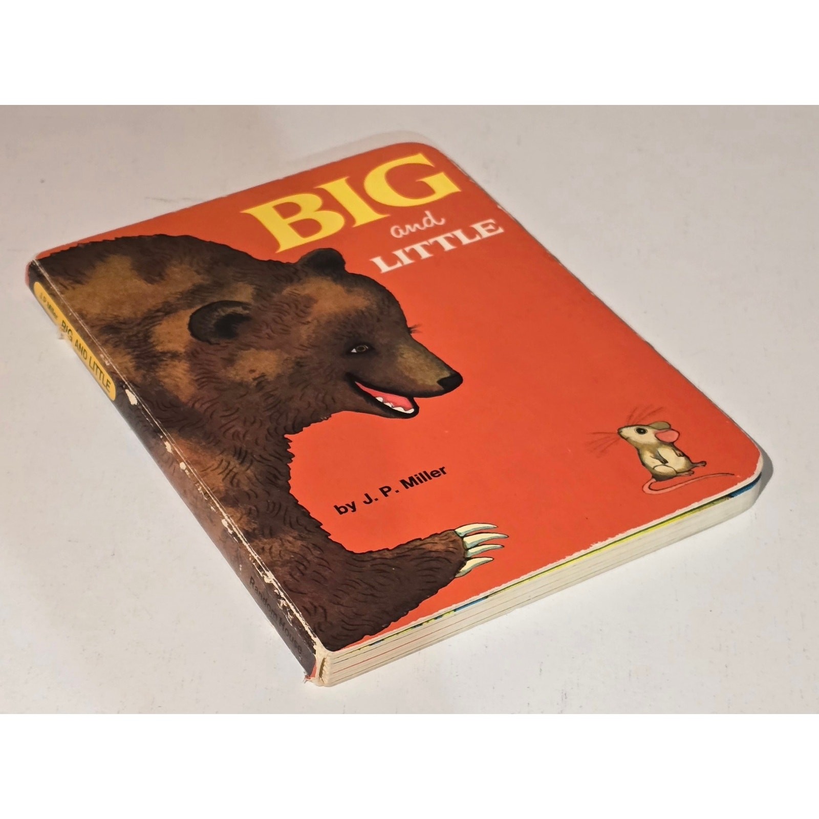 Vintage Random House Big and Little Board Book J P Miller Vintage 1976 Animals
