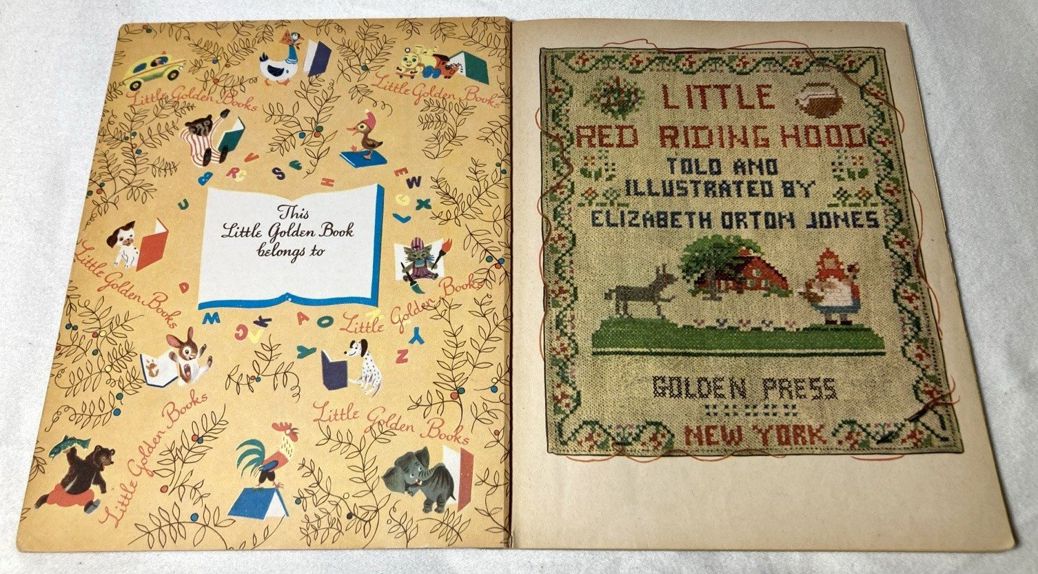 Lot of (4) Vintage Little Golden Books 1943-1953 Various Editions