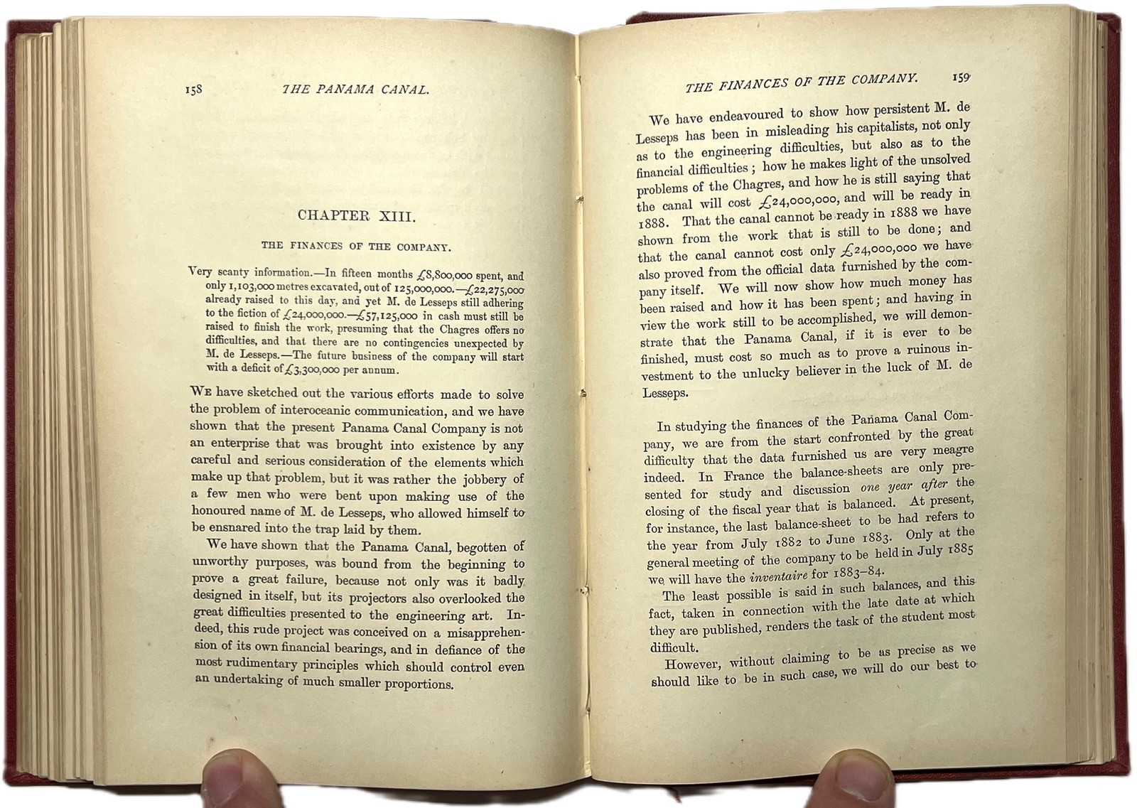 1885 PANAMA CANAL HISTORY POLITICS FINANCE RODRIGUES STUDY MONOGRAPH 1ST ED RARE