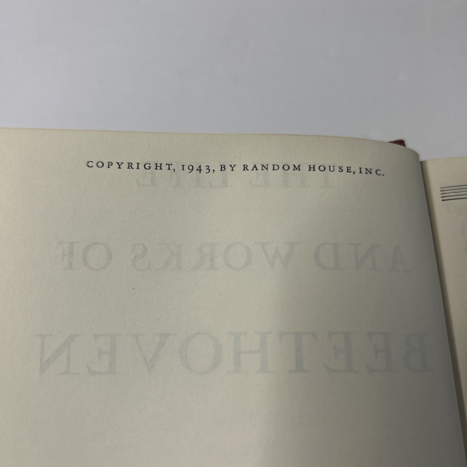 John N. Burk THE LIFE AND WORKS OF BEETHOVEN Modern Library Hardcover 241
