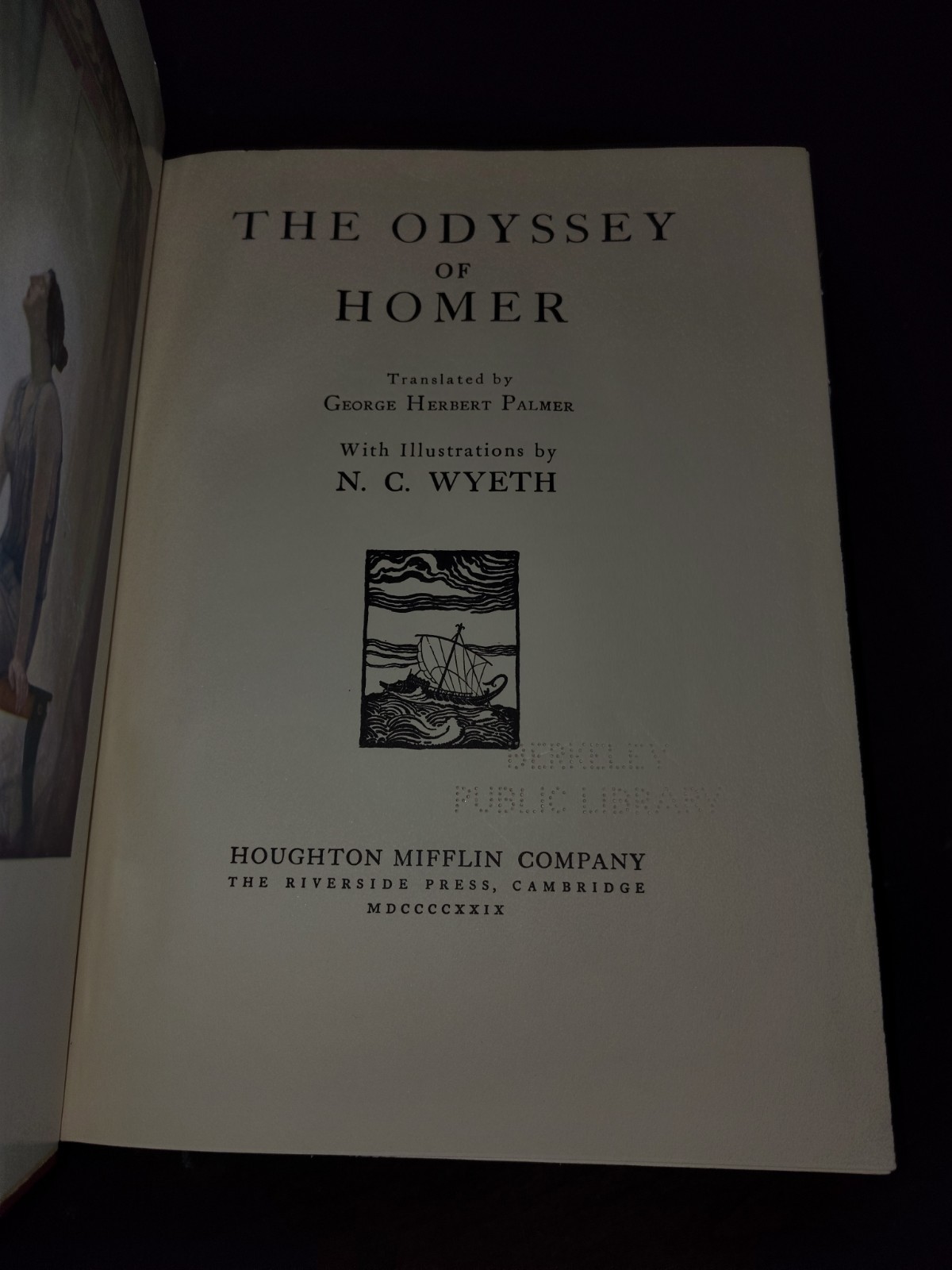 The Odyssey of Homer ~ 1929 N. C. Wyeth Illustrated Hardcover