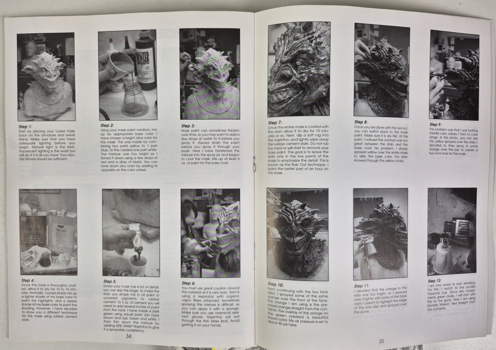 Two Books Monster Makers Mask Makers Handbook Complete Guide Prop Builders