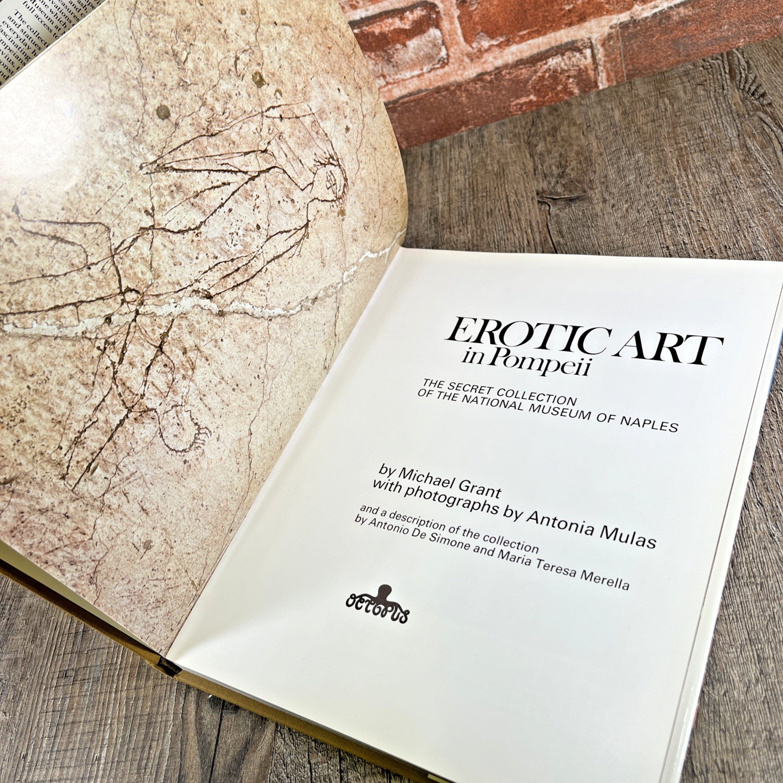Erotic Art in Pompeii 1975 Vintage Art Book by Michael Grant