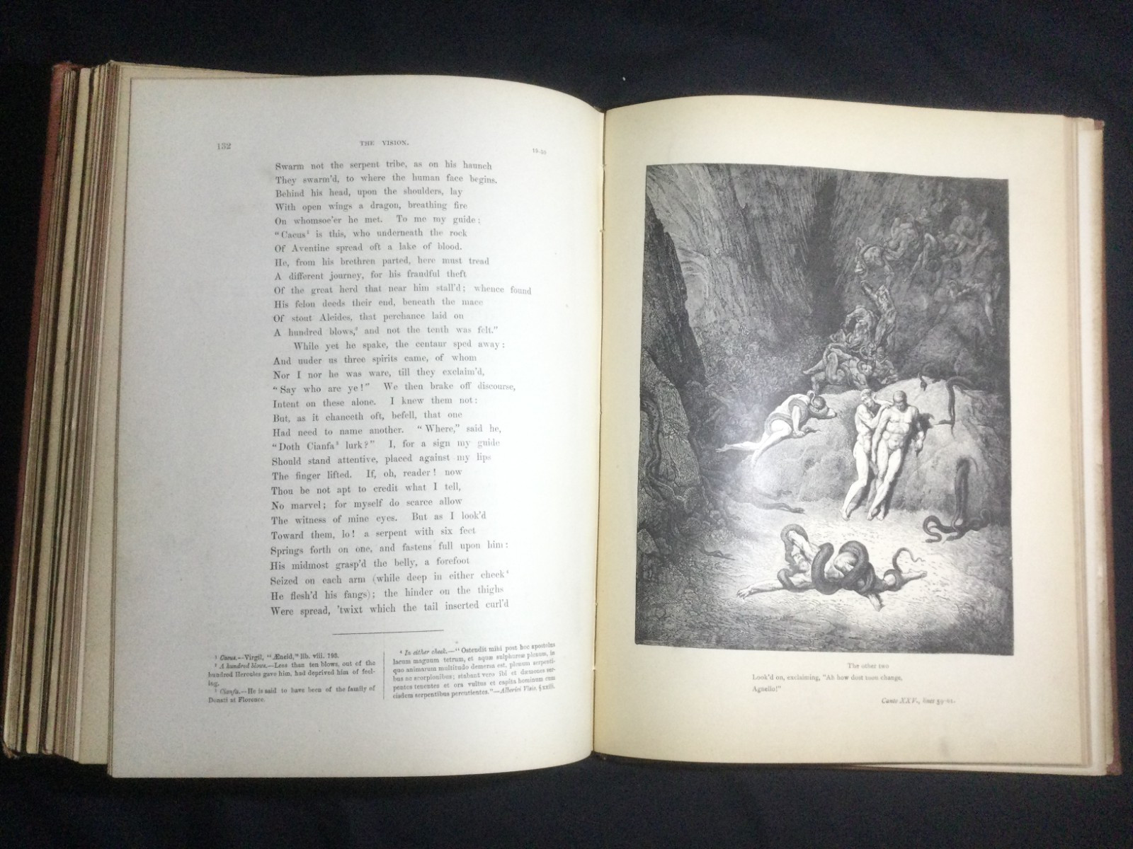 “Dante’s Inferno” Tr. H. Cary. Pub. Collier, 1884. Illus: Gustave Doré