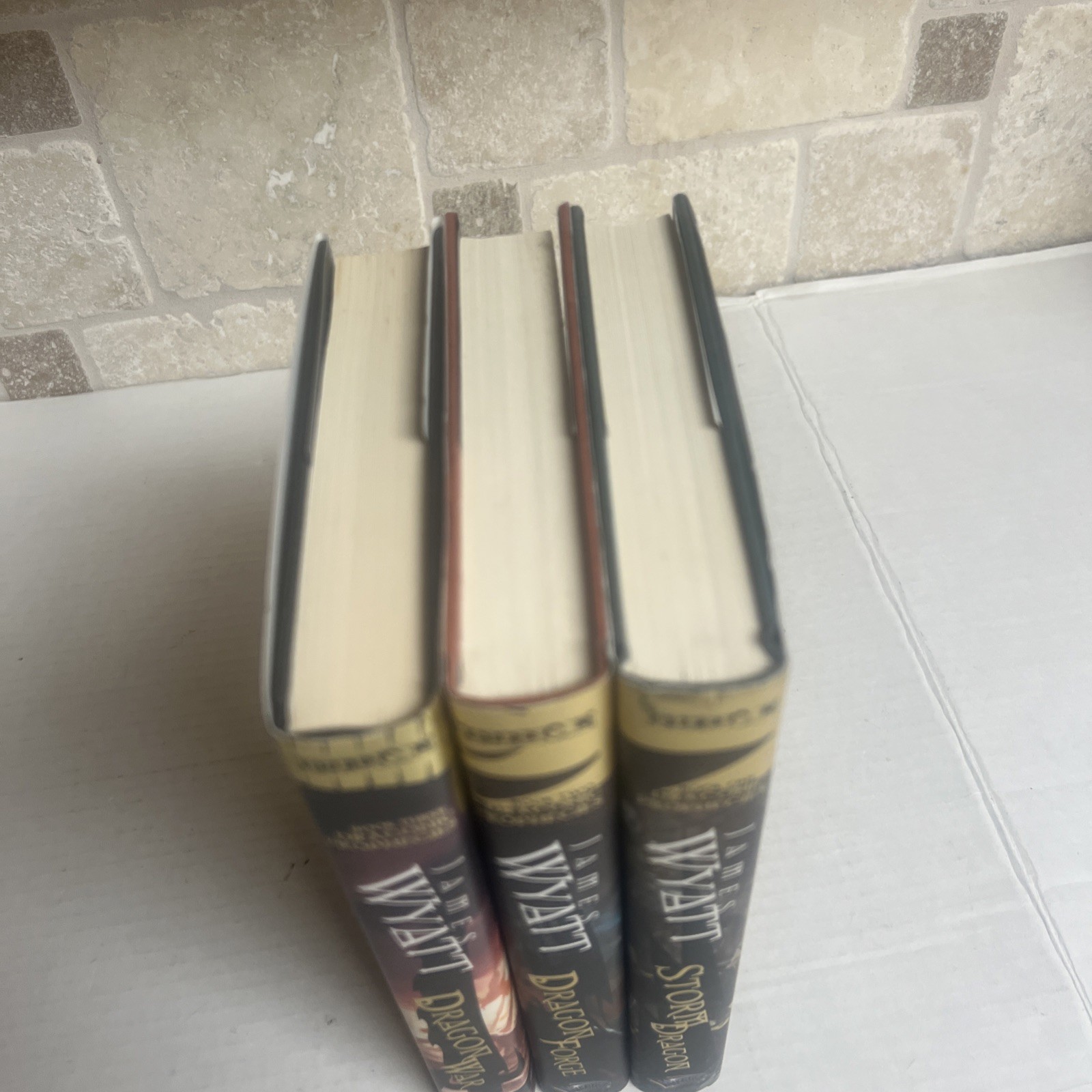 James Wyatt – Draconic Prophecies – 3 Vol Set – Dragon War – Storm – Force – 1st