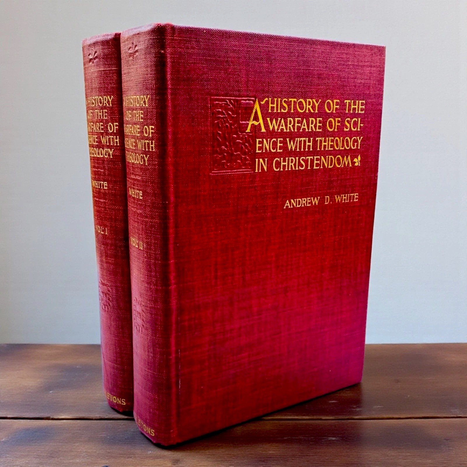 1901 History of the Warfare of Science with Theology in Christendom Andrew White