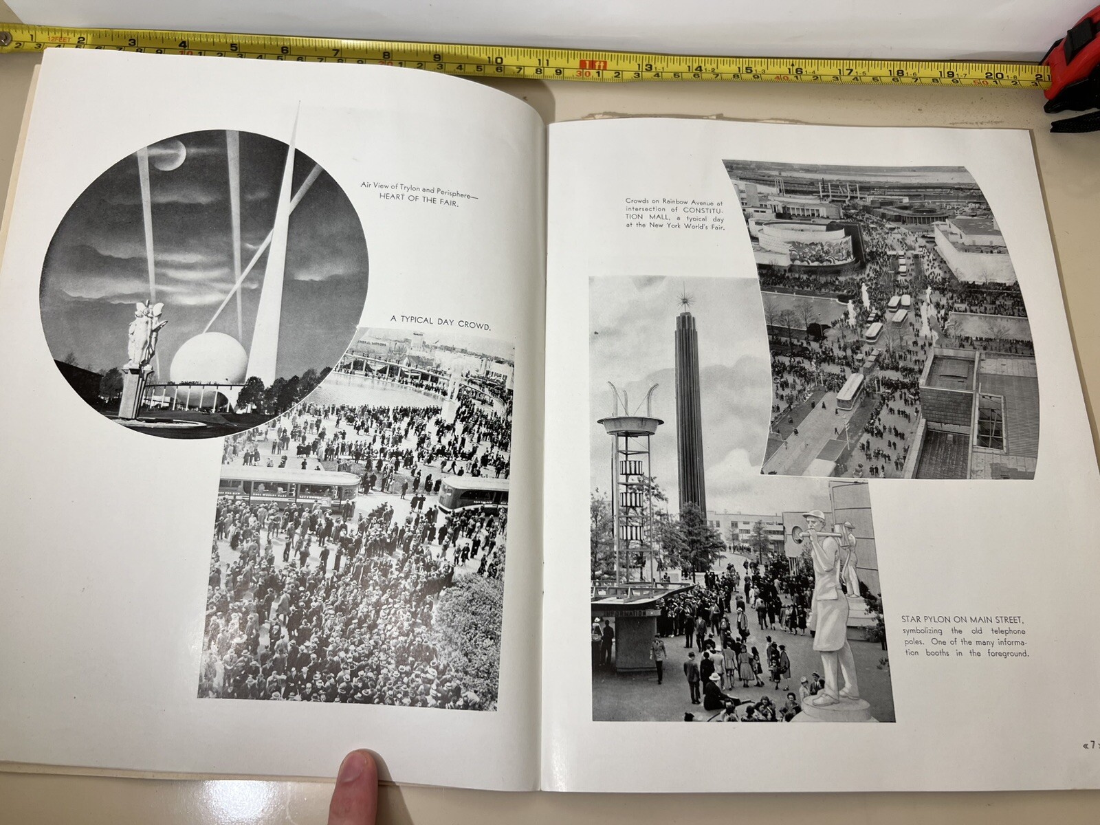 New York Worlds Fair Souvenir Books: Official, Views, Spiral Bound, Paperback
