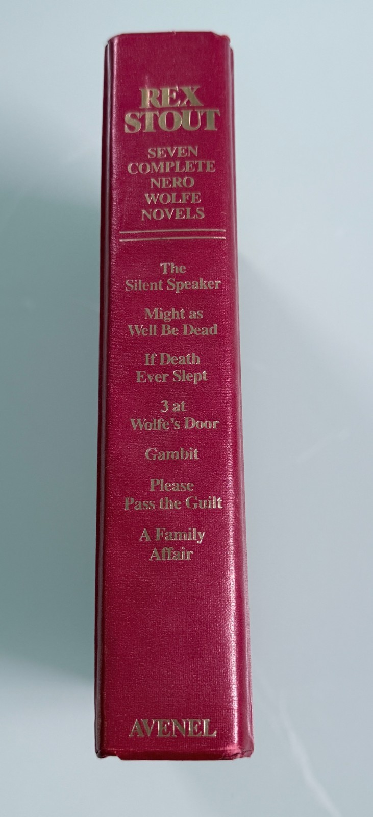 VTG REX STOUT Seven Complete Nero Wolfe Novels 1st Edition 1st Print 1983