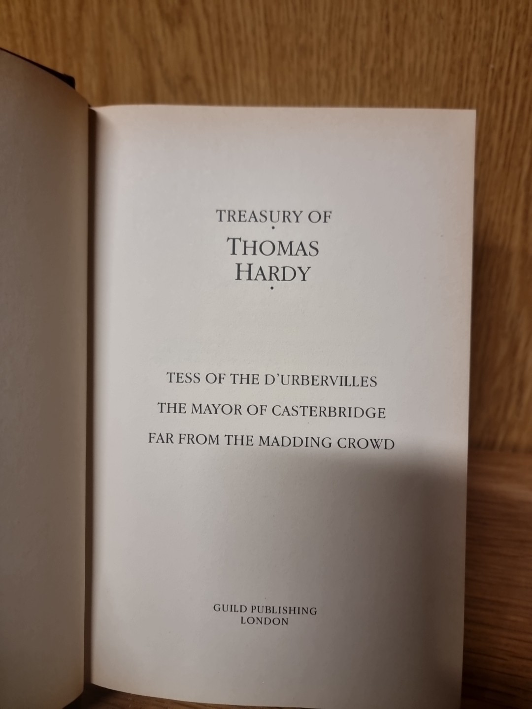 TREASURY OF THOMAS HARDY – GUILD 1985 FULL GILT LUXURY EDITION (17f)