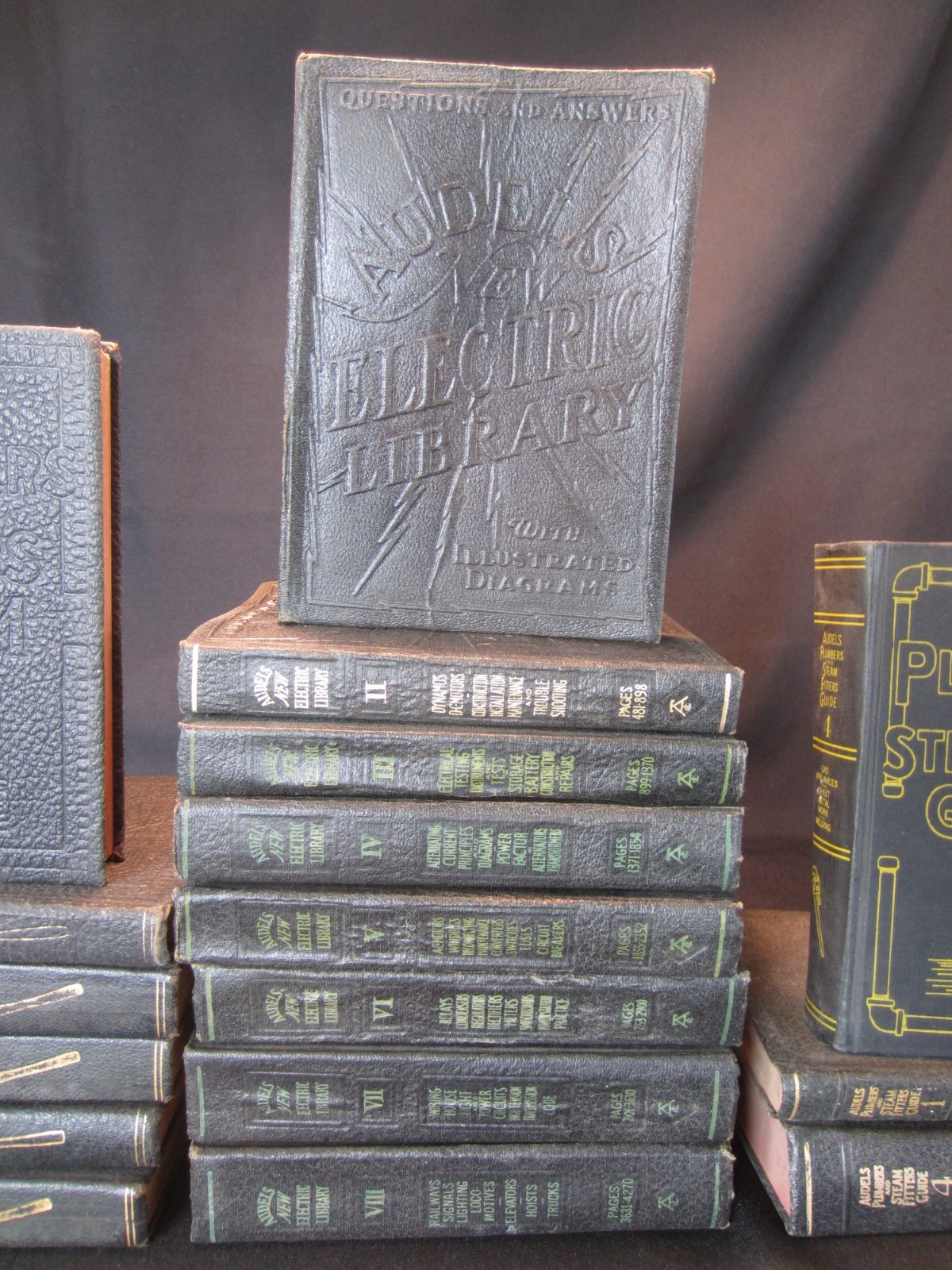 lot of 20 AUDELS Guide Books BUILDERS DIESEL ENG. ELECTRICAL STEAM 1917-1958