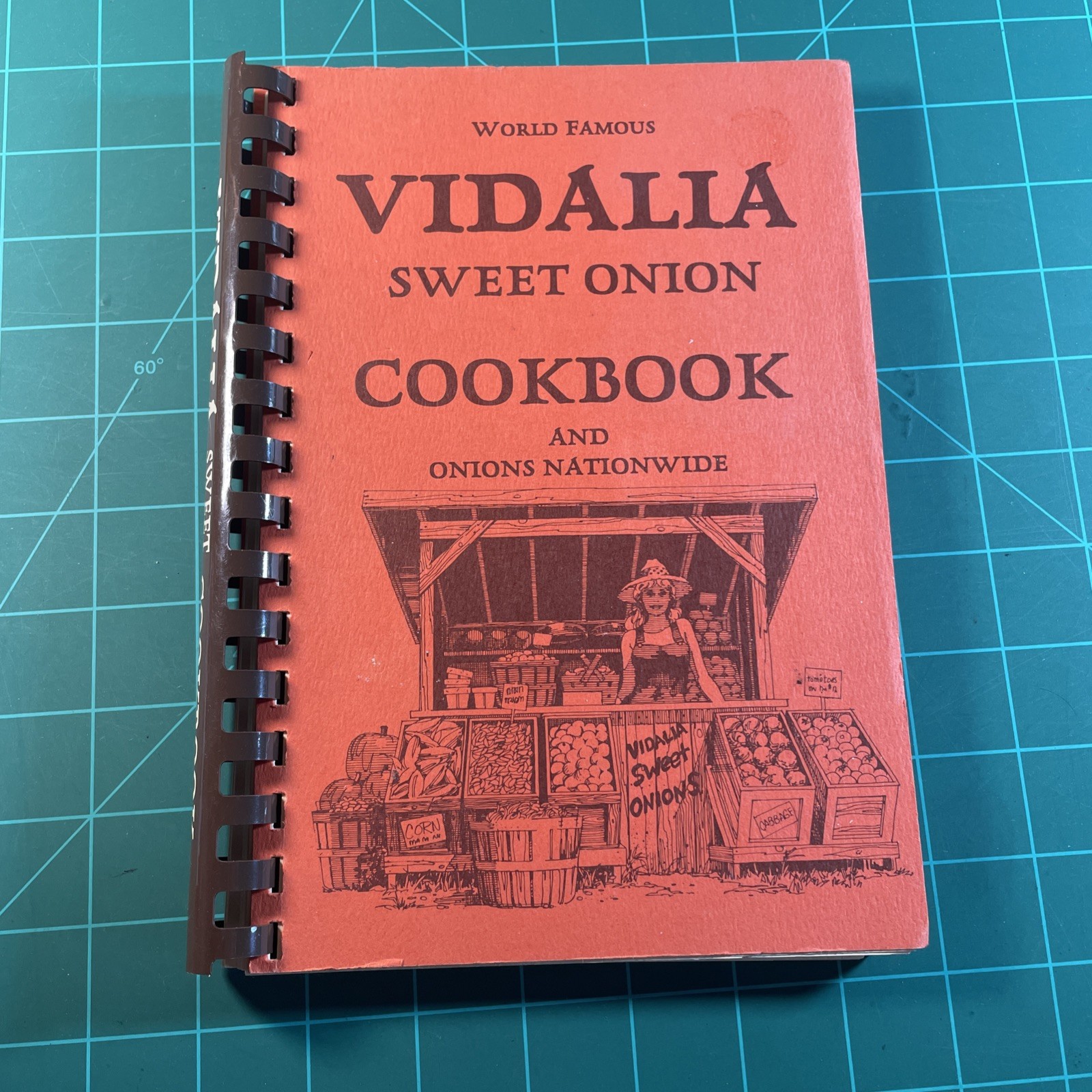 Spiral Bound Cookbook Lot (3) Vidalia Sweet Onion Wild Rice Coffees Teas