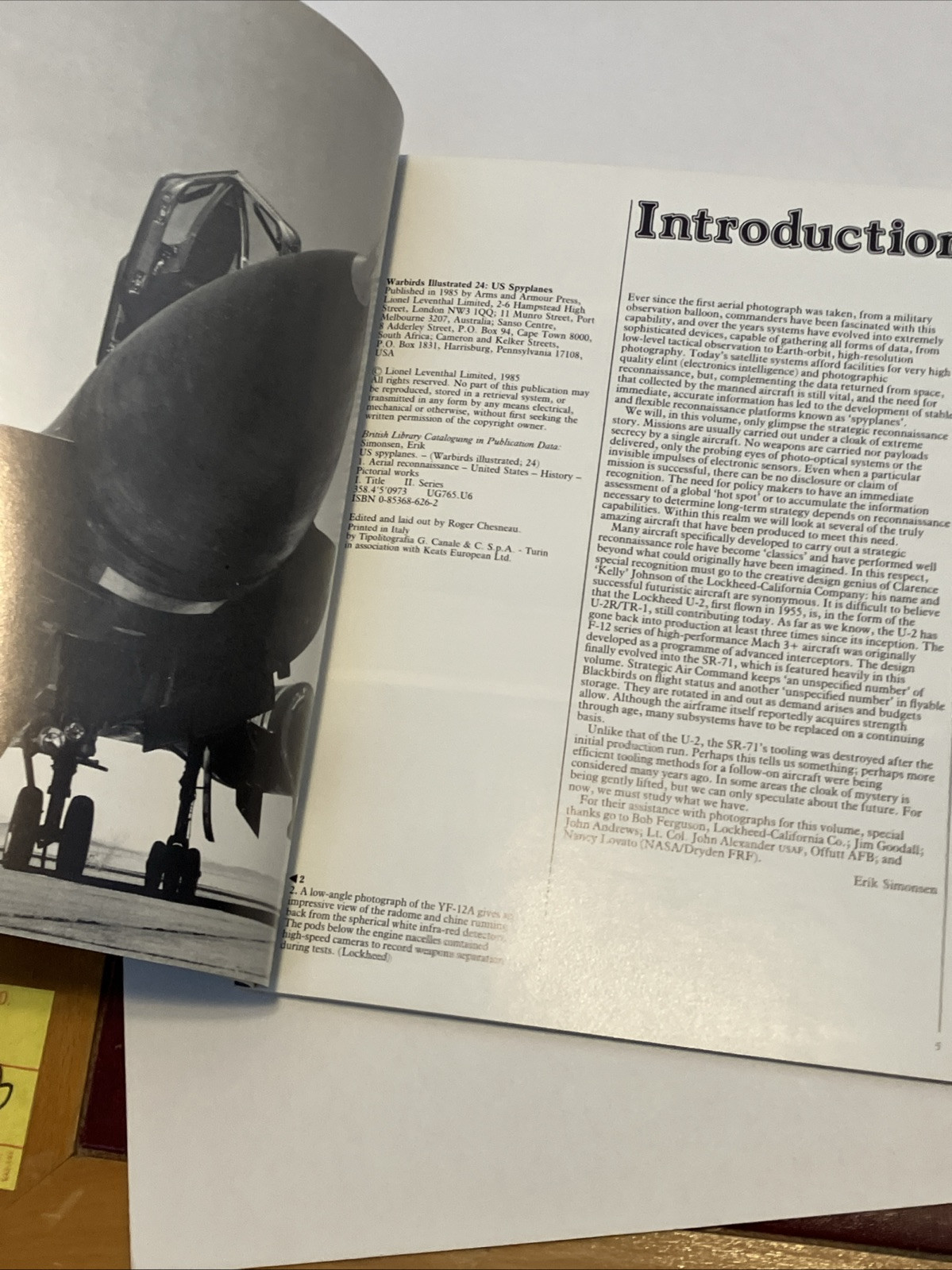 Warbirds Illustrated #24 U.S. Spy-planes Military Air Force Aviation. 1985, 72p