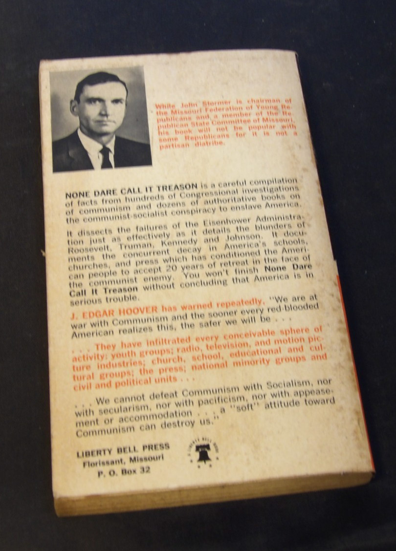 None Dare Call It Treason 1964 Printing Vintage Paperback by John A. Stormer