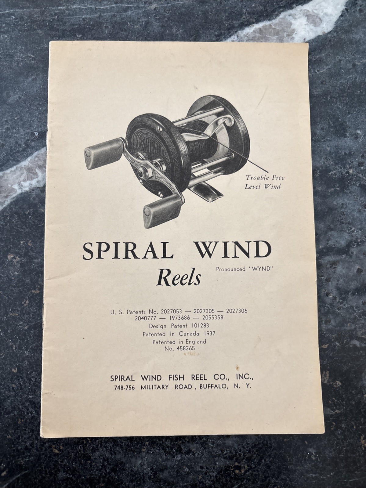 Spiral Wind Reels Catalog 1930s Rare Illustrated Fishing