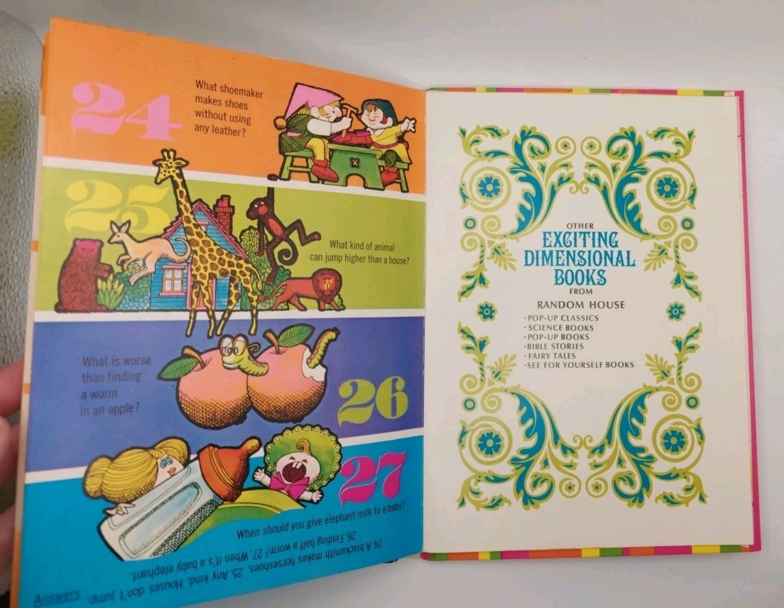 📚VNTG 1970s Magic Riddle Book w/ Hidden Answers – Random House 📚