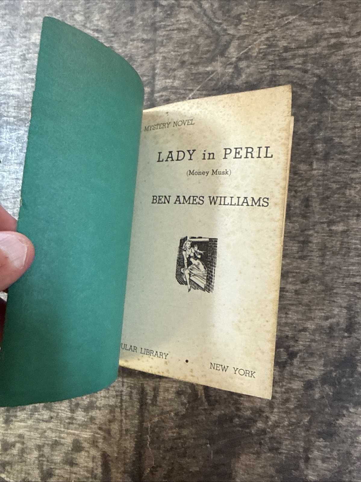 POPULAR LIBRARY #164 LADY IN PERIL BEN AMES WILLIAMS 1948 – paperback