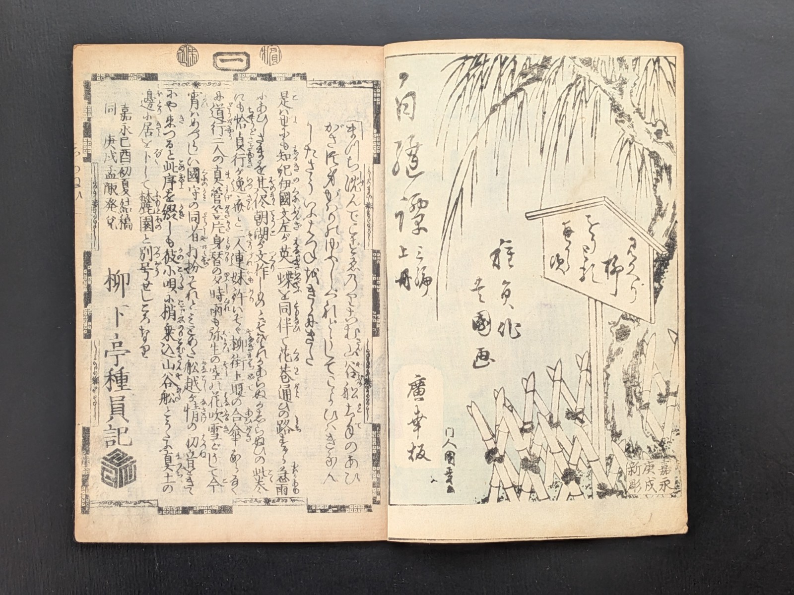 Japanese Ukiyo-e Woodblock Print Book 8-480 2-Volumes Utagawa Toyokuni