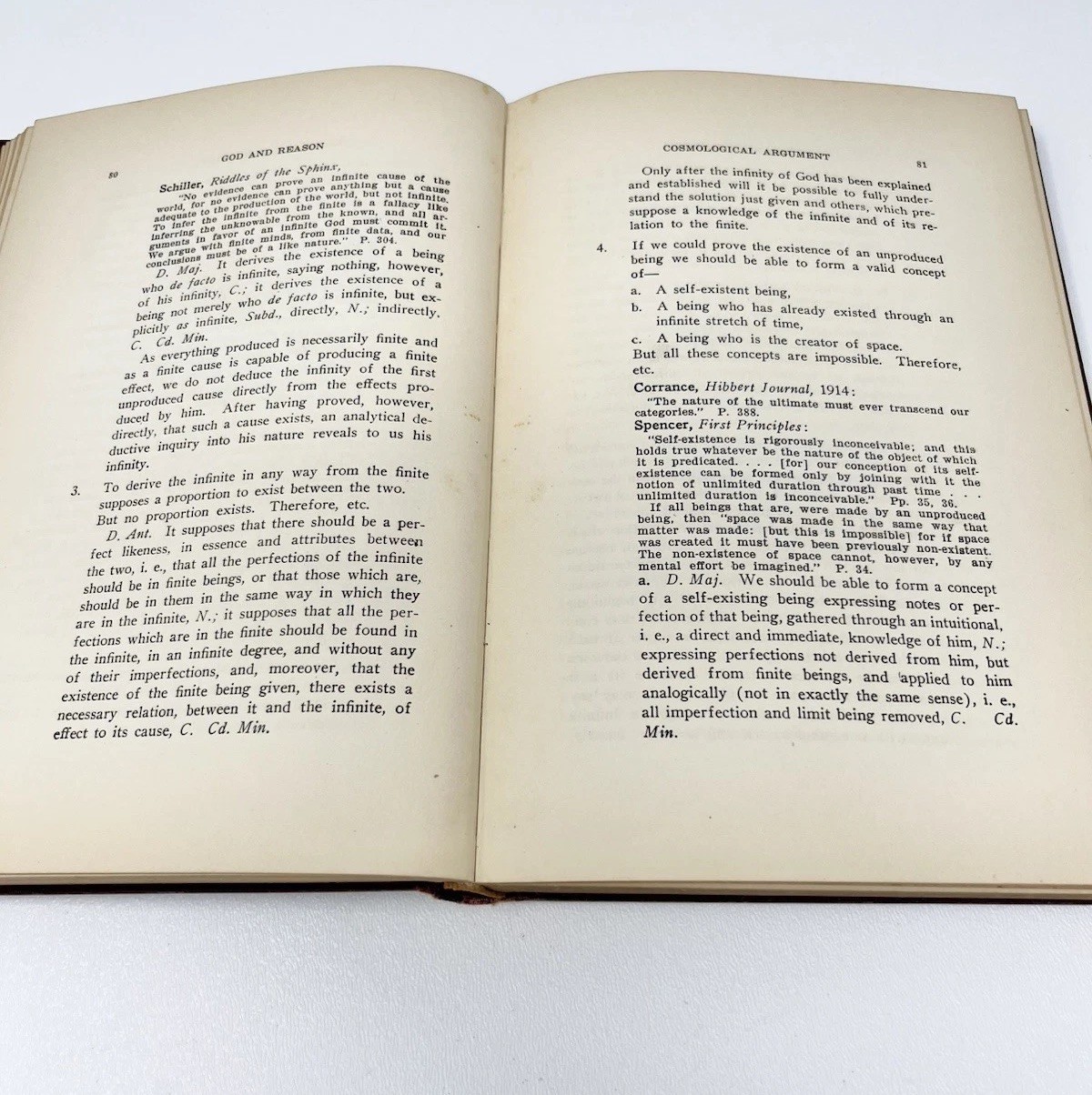 Antique 1924 God & Reason Brosnan Philosophical Natural Theology Scholastic Book