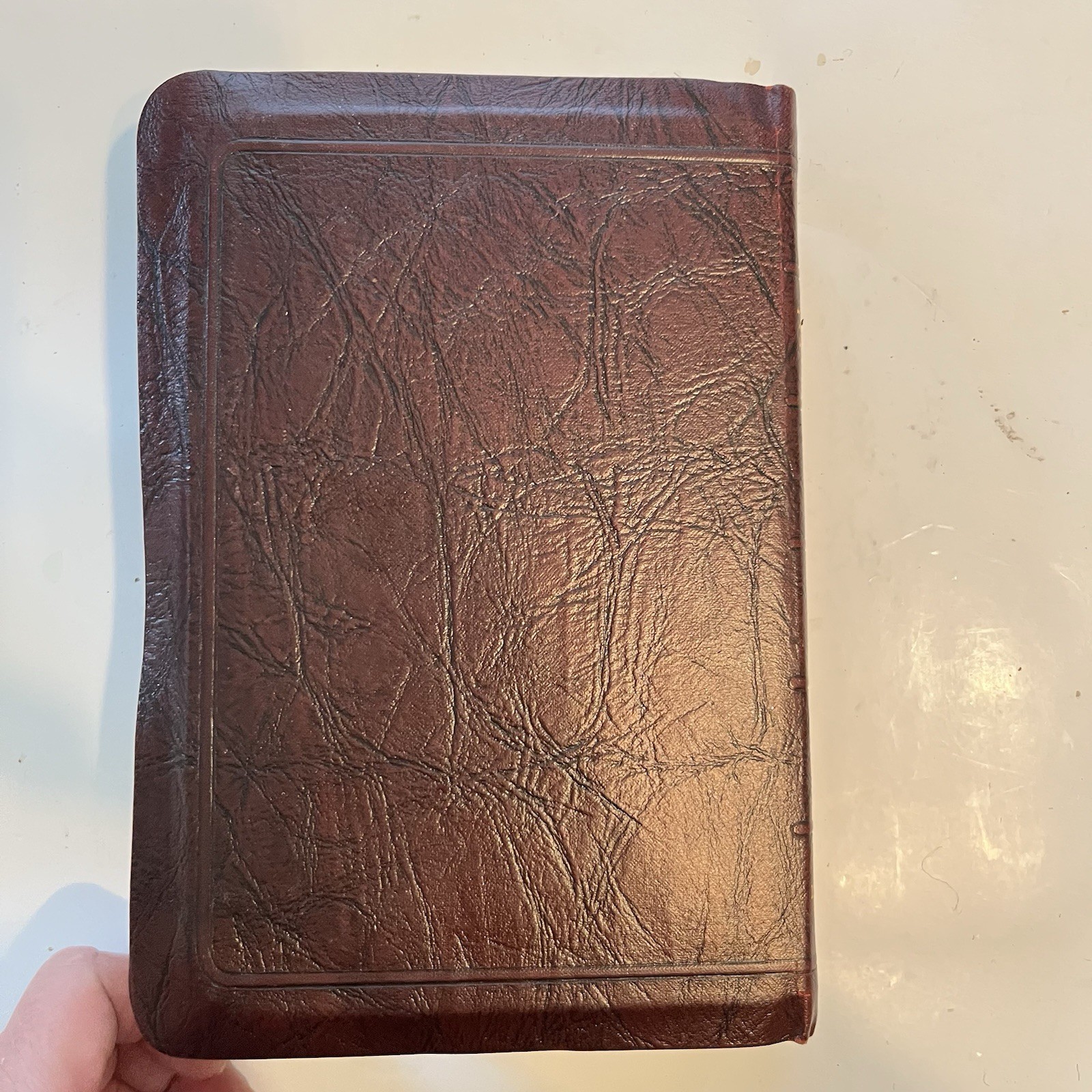 Embossed Leather Holy Bible Light of the World Edition (Catholic Edition) 1952