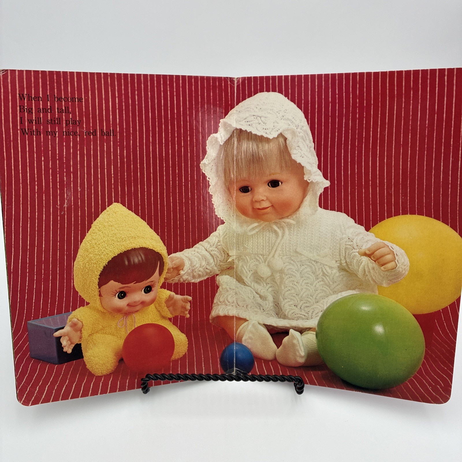 Vintage 1973 Happy Friends Board Book Froebel-Kan Co Ltd Japan Doll Photography
