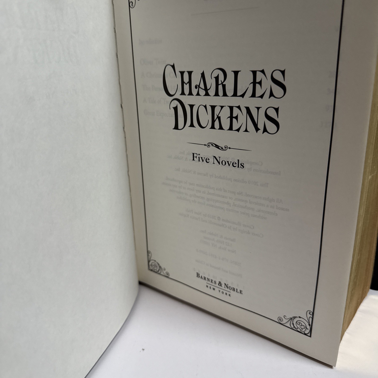 Charles Dickens Five Novels Barnes & Noble Special Edition Leather Hard Cover