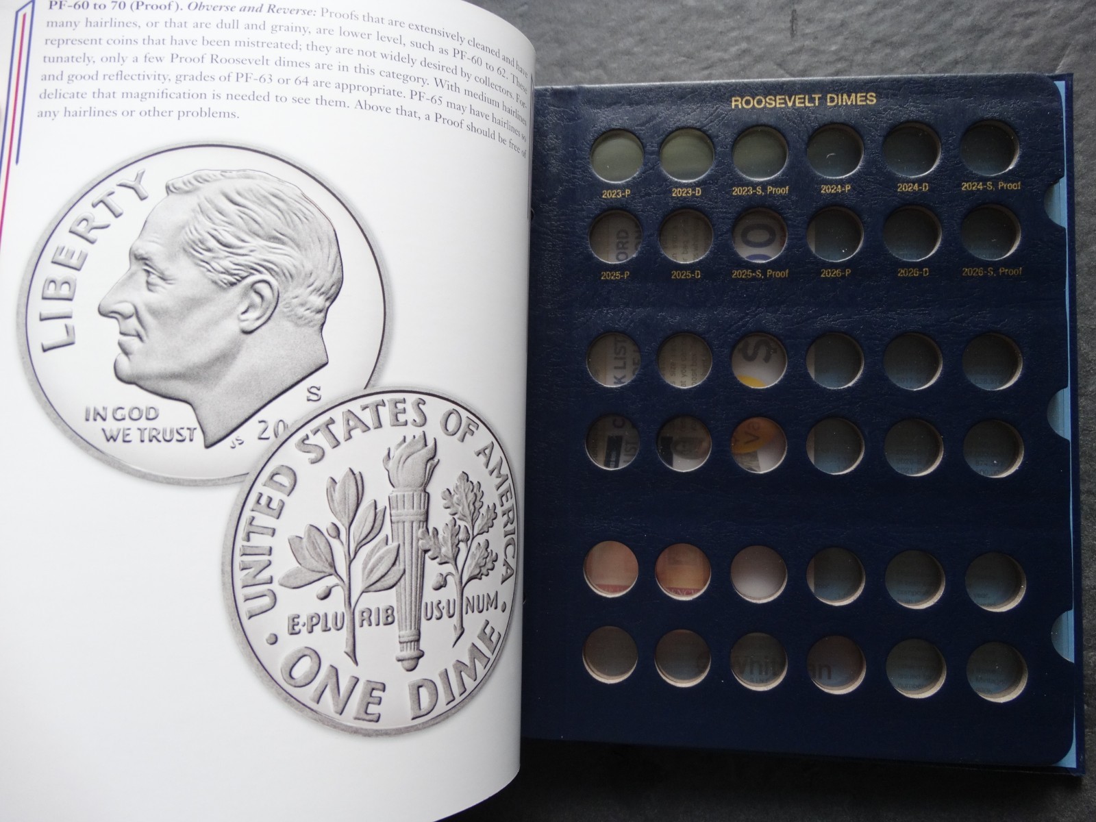 Whitman Roosevelt Dimes Dime Coin Album Book Number 4 2023-2026 P,D,SF #4948