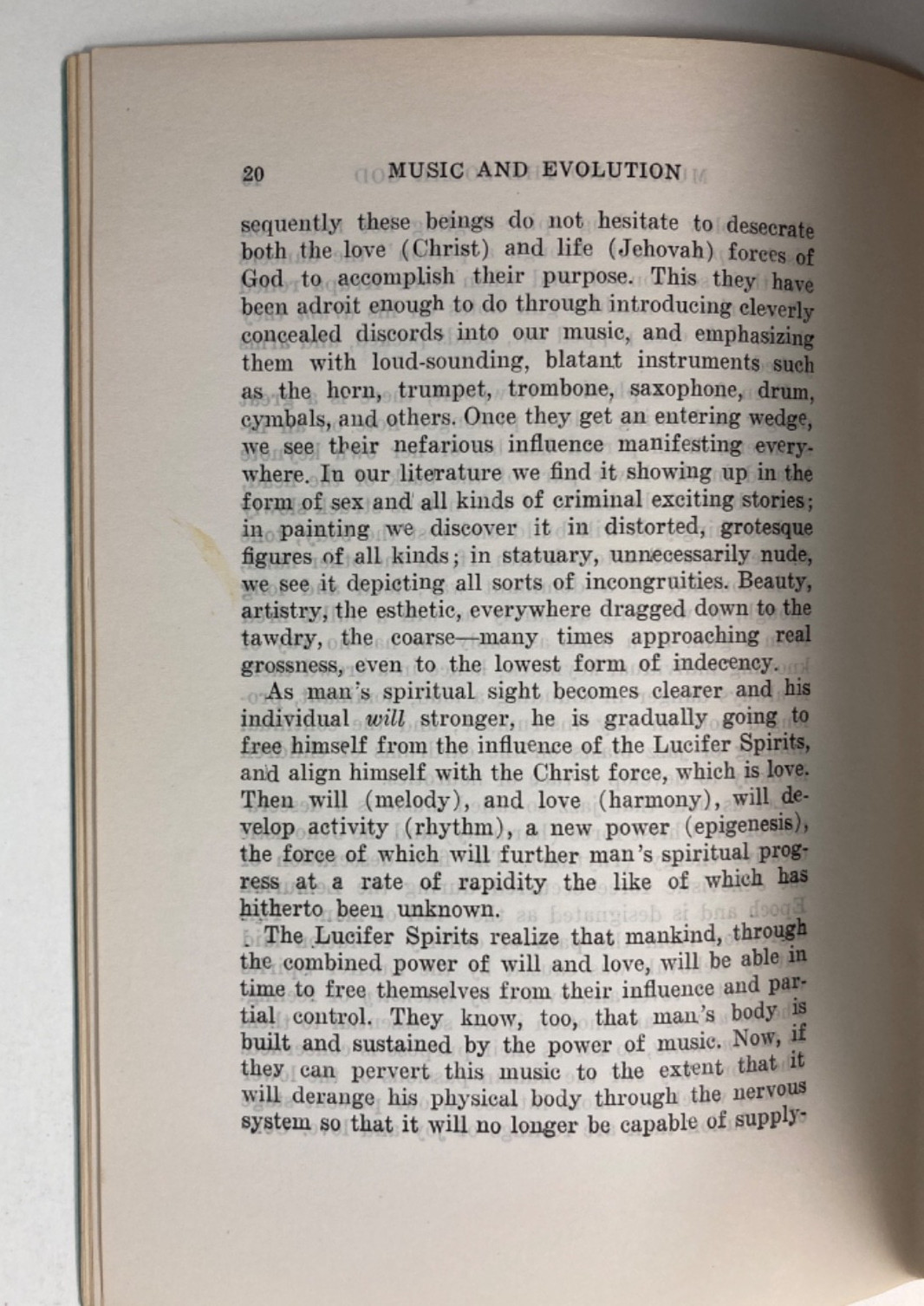 The Musical Scale and the Scheme of Evolution 1949 Rosicrucian Fellowship