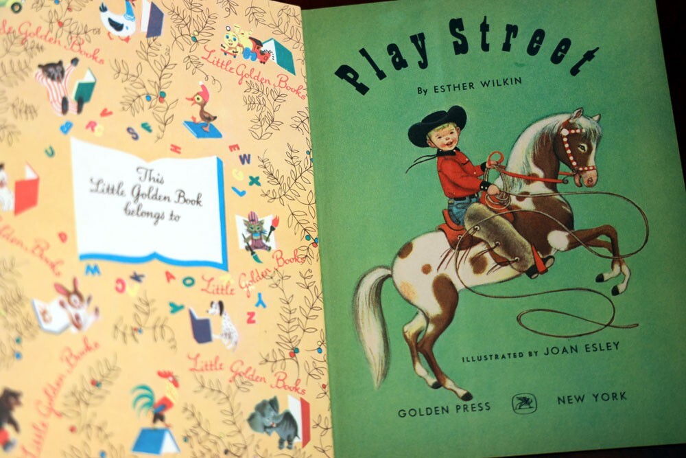 Play Street by Esther Wilkin 1962 Vintage Little Golden Book 484 “A” 1st Edition