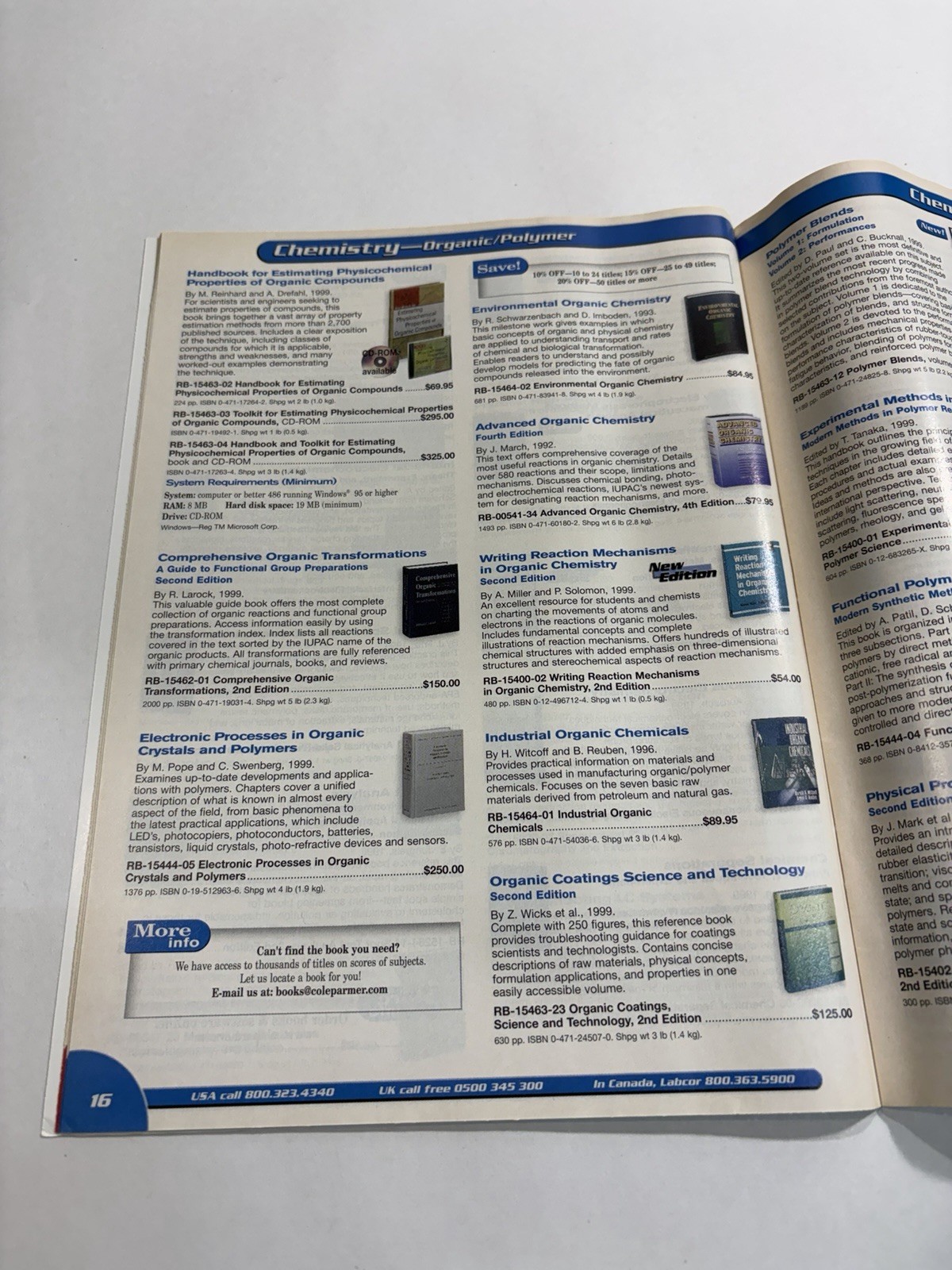 Cole Palmer Scientific Books & Software Catalog Manual Guide Book Ephemera