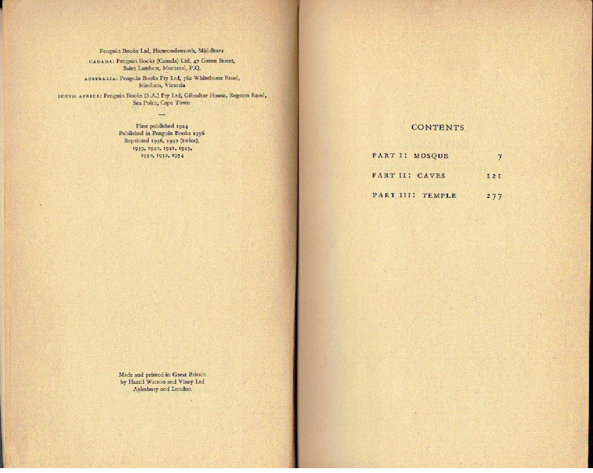 A Passage to India – E. M. Forster 1954 Vintage Penguin not available in USA PB