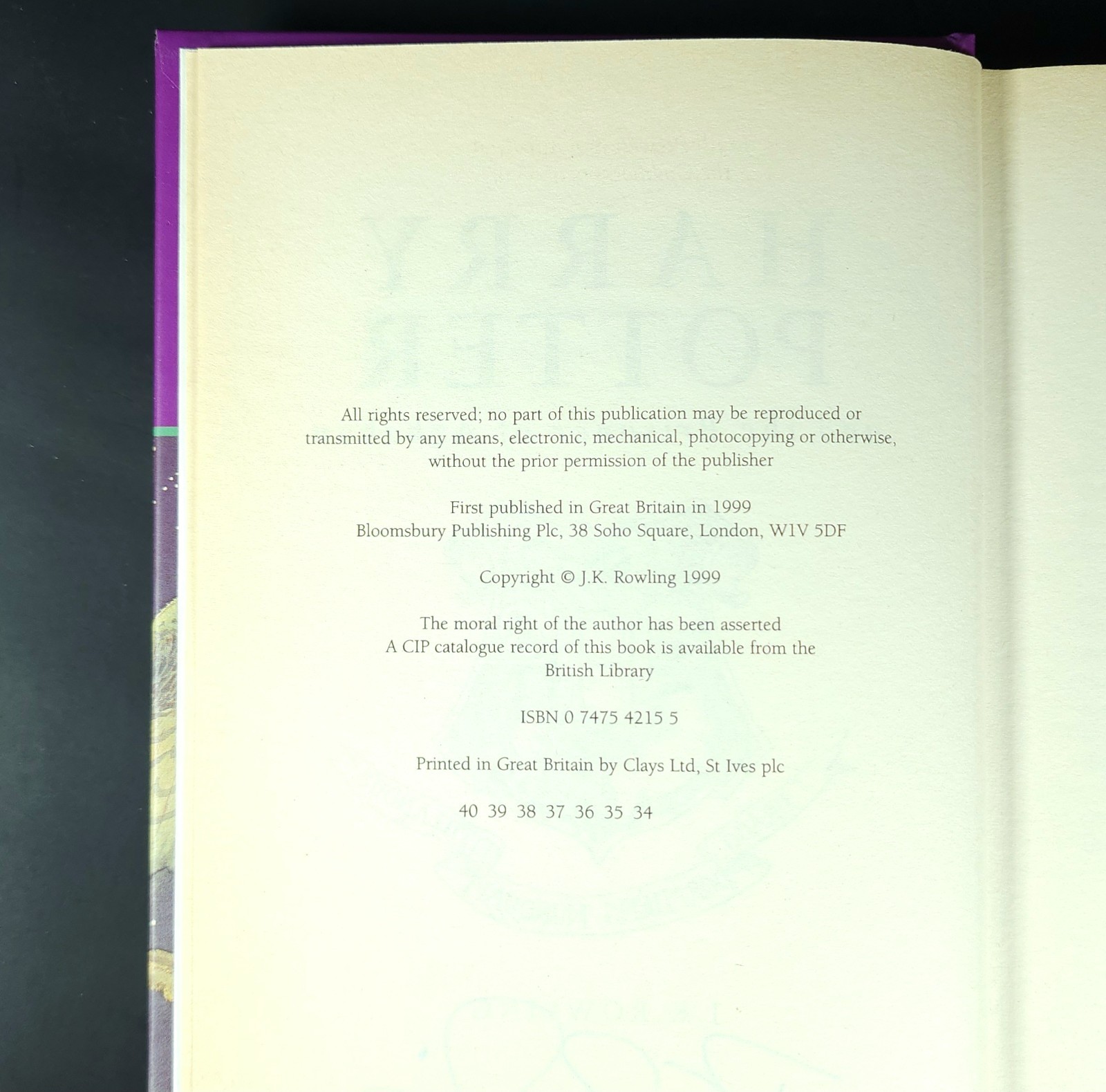 JK Rowling Signed Harry Potter 1st Edition Prisoner of Azkaban 1999 Dust Jacket