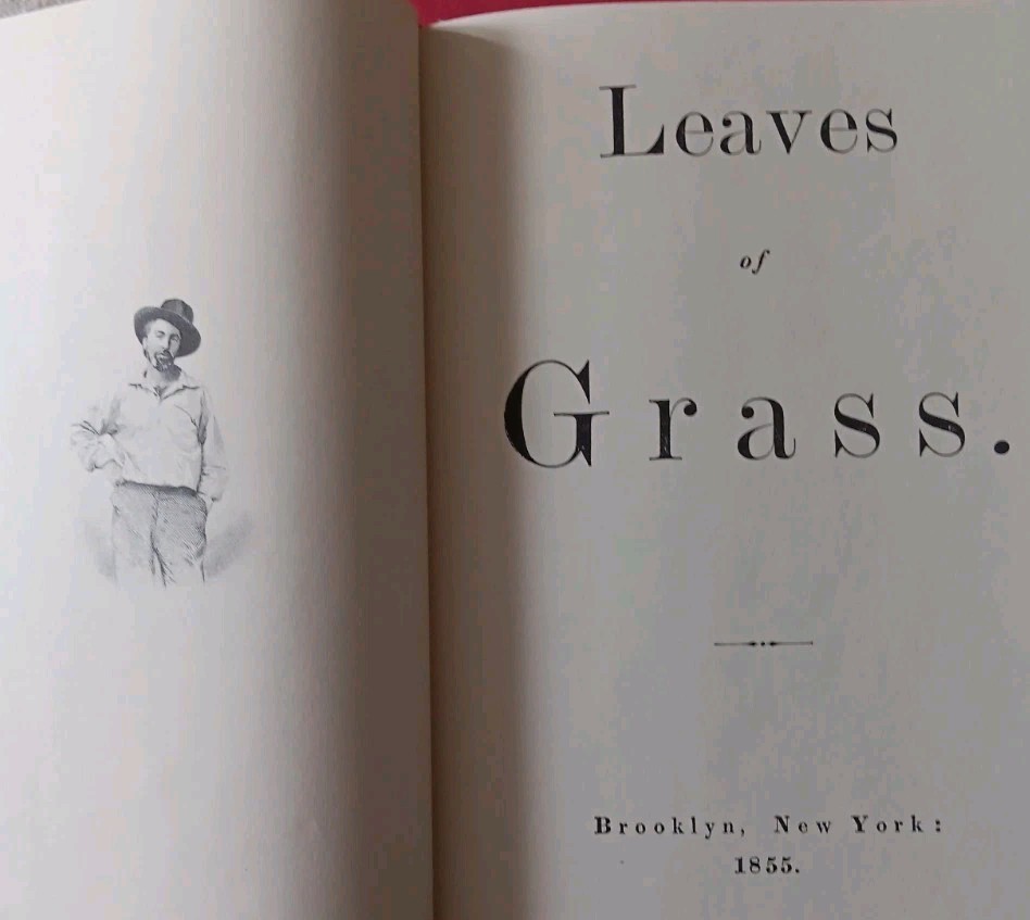 WALT WHITMAN Leaves of Grass 1966 Facsimile Brooklyn 1855 First Edition SLIPCASE