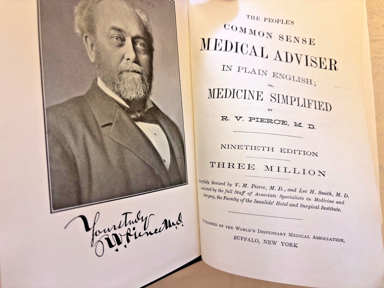The People’s Common Sense Medical Advisor 1918 Dr Pierce Antique Medical Book HC