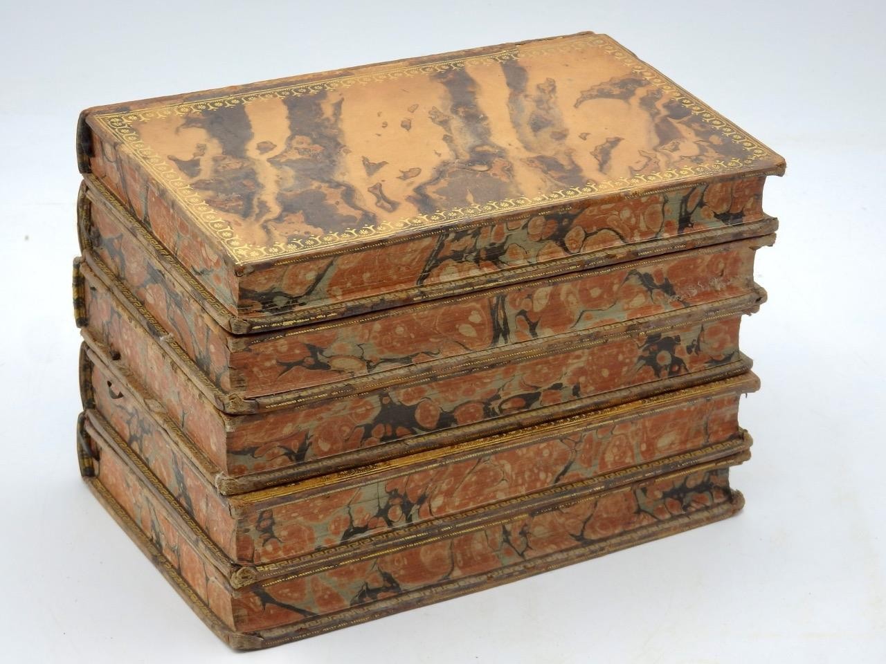 1808 THE LETTERS of MARCUS TULLIUS CICERO 5 Vol. Complete Full Leather
