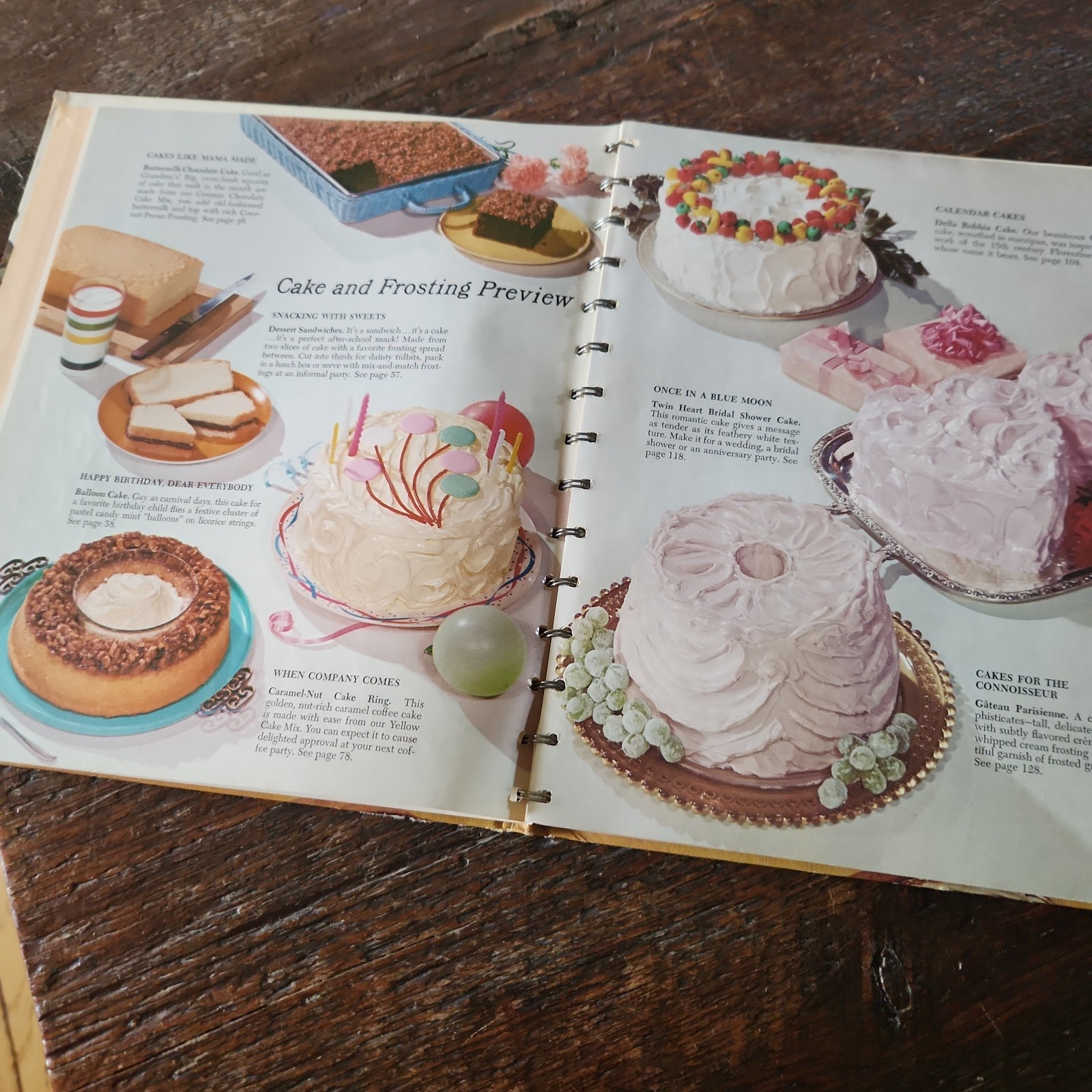 Betty Crocker Cake & Frosting Mix Cookbook – Vintage 1966 1st Edition HC Spiral