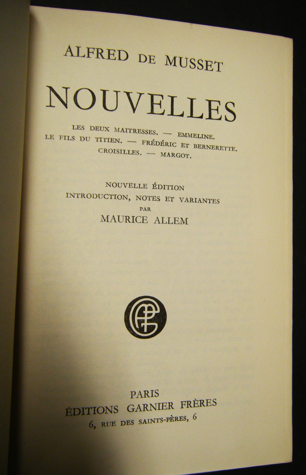 HAND PAINTED VELLUM – ALFRED DE MUSSET – NOVELS – 1948 – FRENCH ROMANTICISM