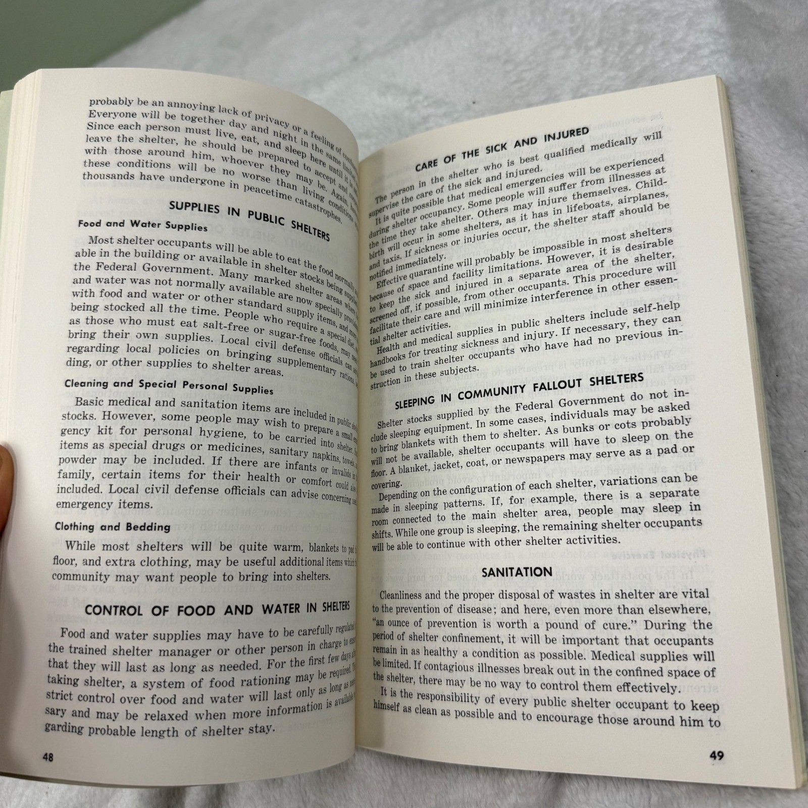 1966 Personal and Family Survival Civil Defense Student Manual SM 3-11-A DOD